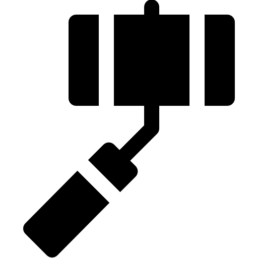 셀카 봉 Basic Rounded Filled icon