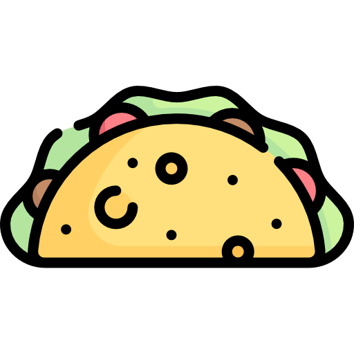 taco Special Lineal color icono