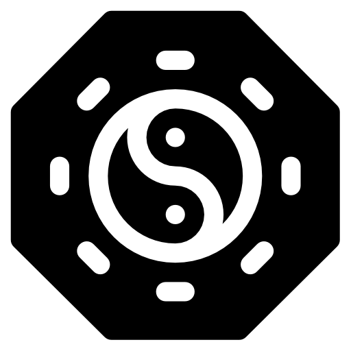 ying yang Basic Rounded Filled icono