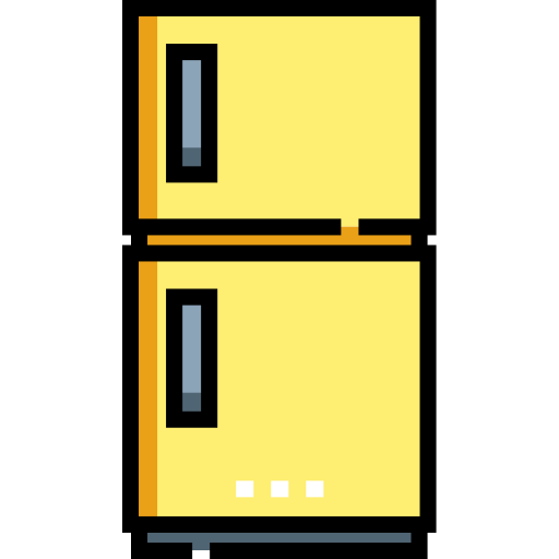 réfrigérateur Detailed Straight Lineal color Icône