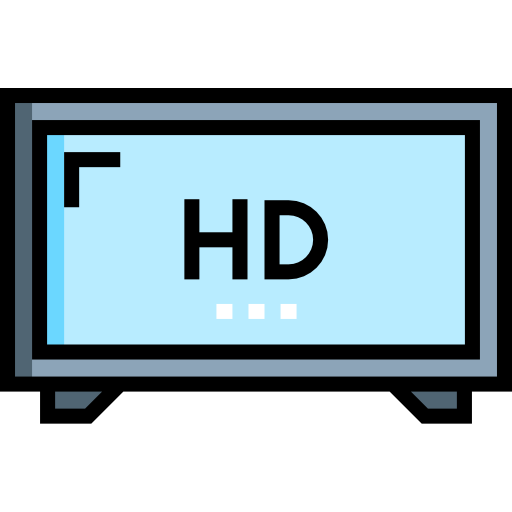 smart tv Detailed Straight Lineal color ikona