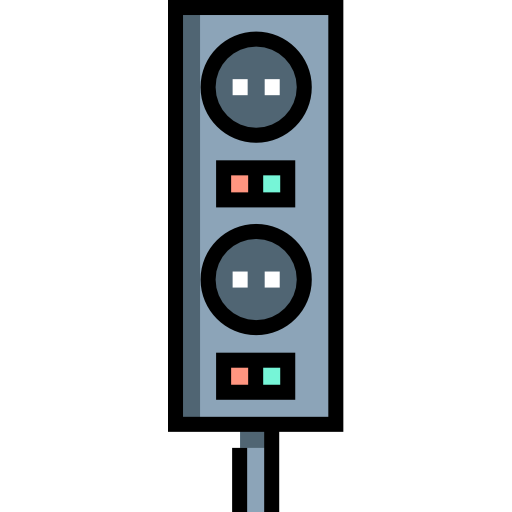 회로 기판 Detailed Straight Lineal color icon