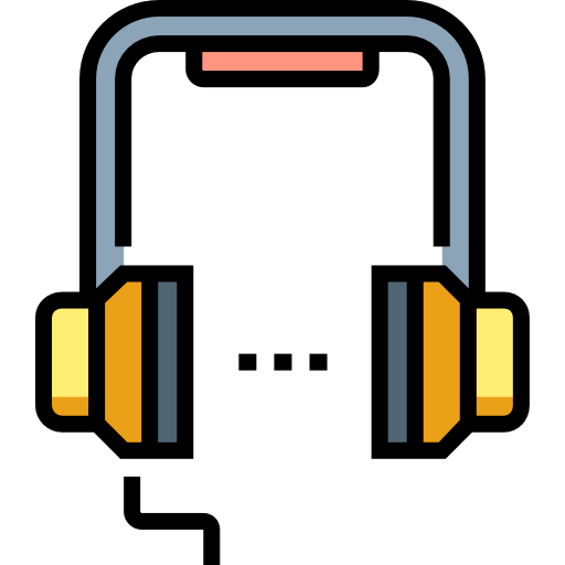 fones de ouvido Detailed Straight Lineal color Ícone