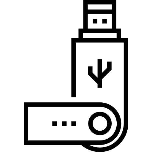 usb Detailed Straight Lineal icono