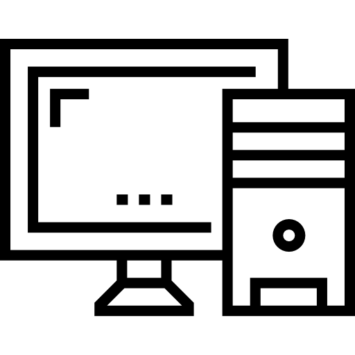 パソコン Detailed Straight Lineal icon