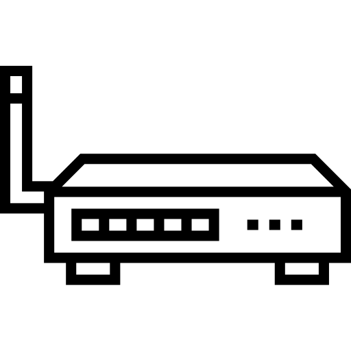 enrutador Detailed Straight Lineal icono