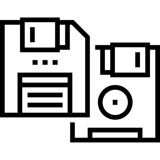플로피 디스크 Detailed Straight Lineal icon