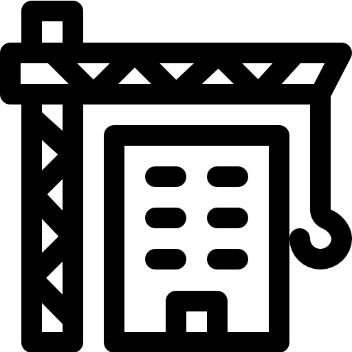 construção Basic Rounded Lineal Ícone