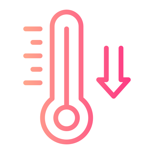 niedrige temperatur Generic gradient outline icon