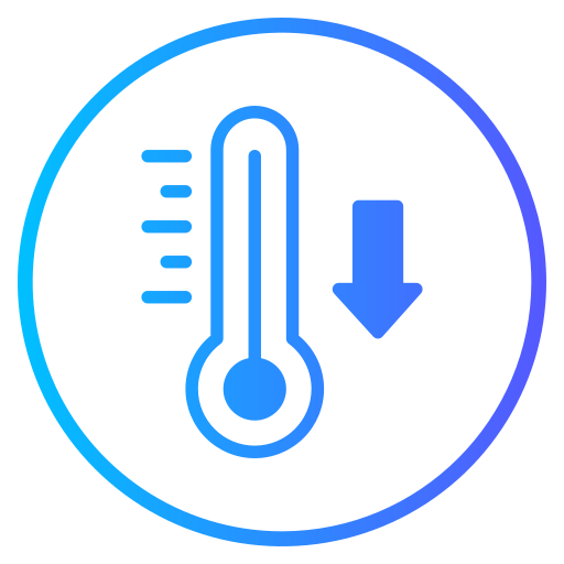 niska temperatura Generic gradient fill ikona