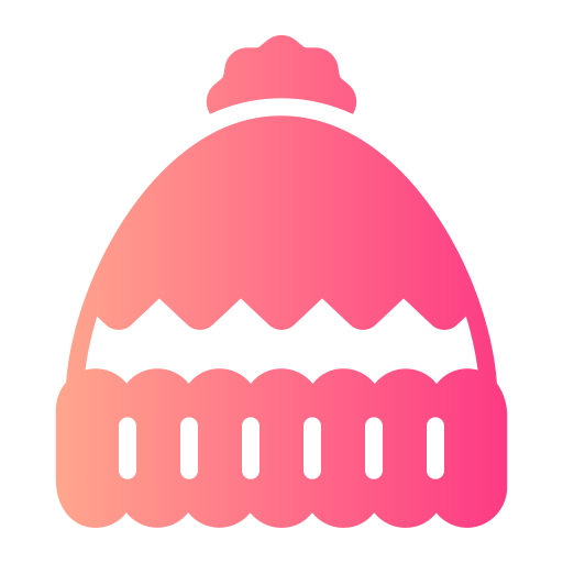 czapka zimowa Generic gradient fill ikona