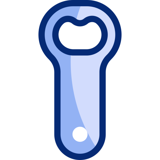 Bottle opener Basic Accent Lineal Color icon