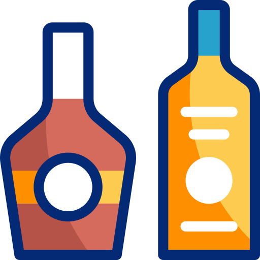 アルコール Basic Accent Lineal Color icon