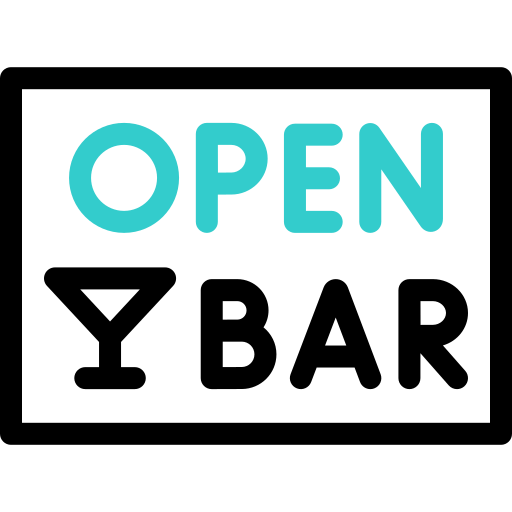 open bar Basic Accent Outline Ícone