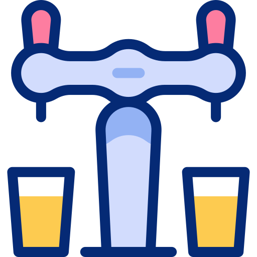 rubinetto della birra Basic Accent Lineal Color icona