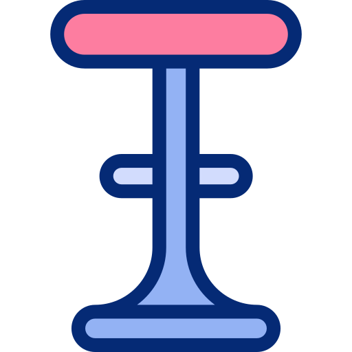silla Basic Accent Lineal Color icono