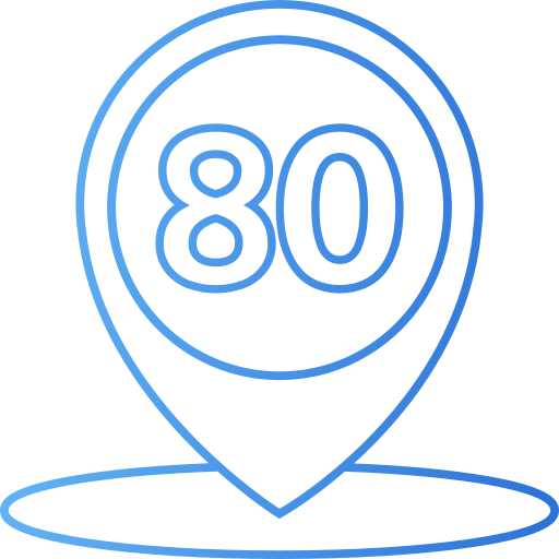 80 Generic gradient outline icon