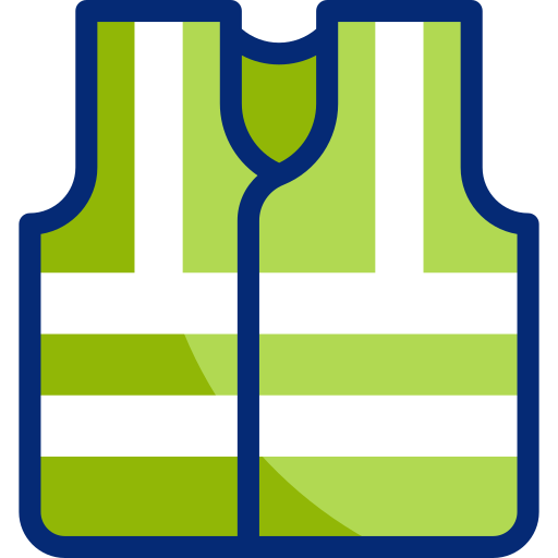 High visibility vest Basic Accent Lineal Color icon