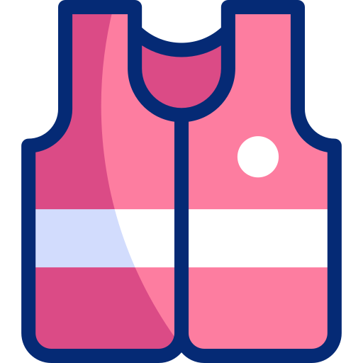 Life jacket Basic Accent Lineal Color icon