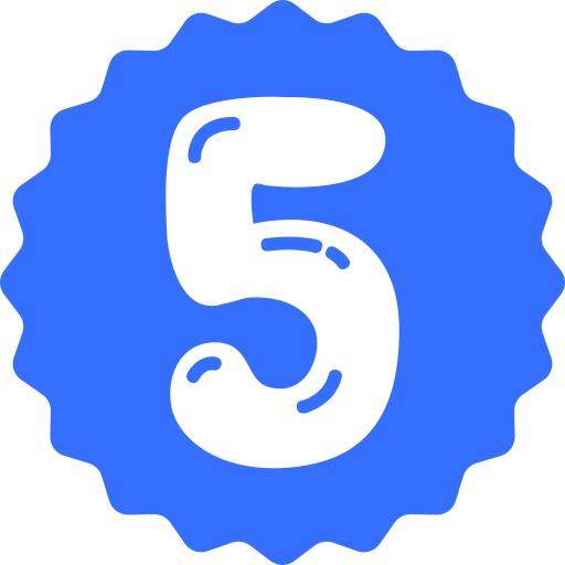 cinco Generic color fill icono