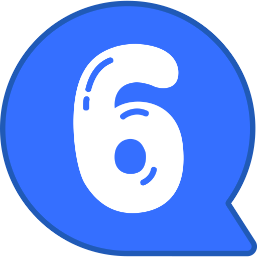 Six Generic color lineal-color icon