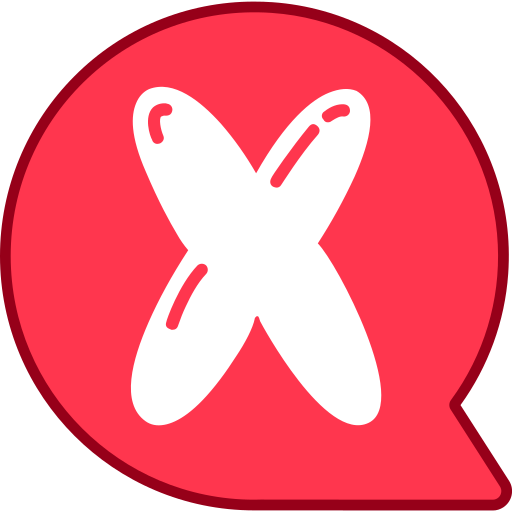 Letter x Generic color lineal-color icon
