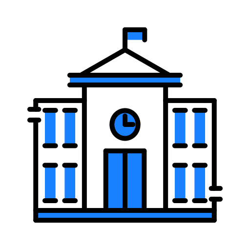 학교 Generic color lineal-color icon