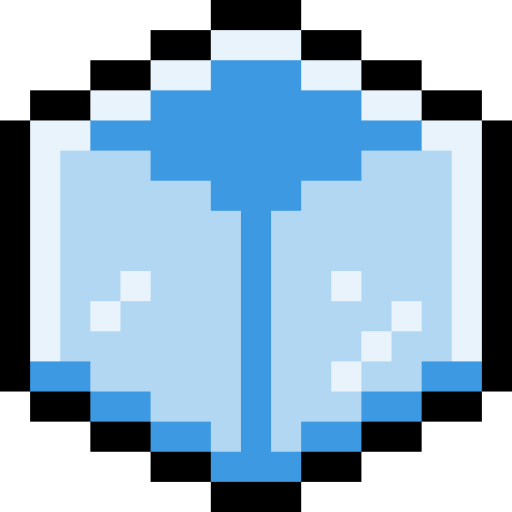 Ice cube Pixel Linear color icon
