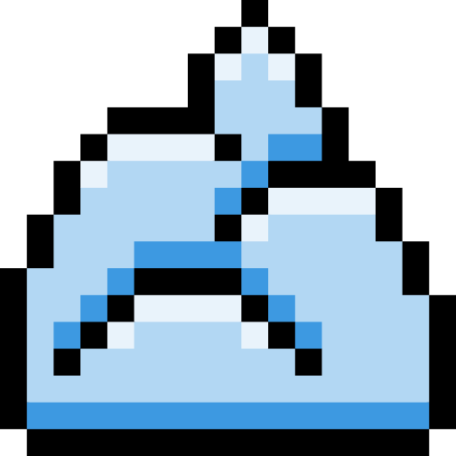 montagna Pixel Linear color icona