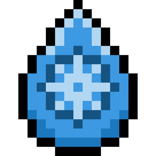 agua fría Pixel Linear color icono