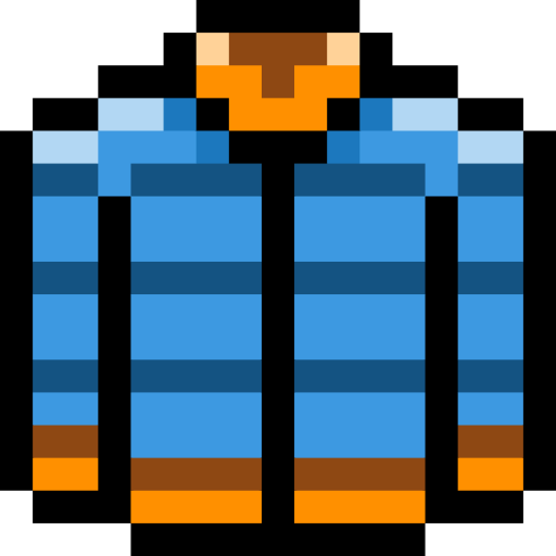 Jacket Pixel Linear color icon
