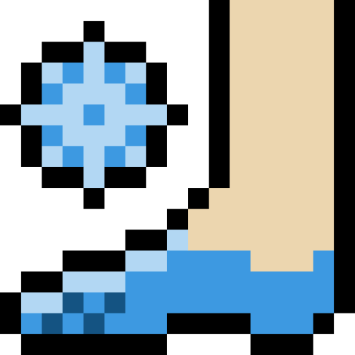 pies Pixel Linear color icono