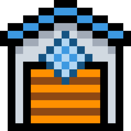 Warehouse Pixel Linear color icon