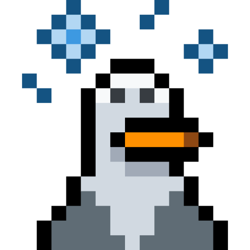 albatro Pixel Linear color icona