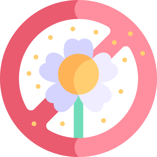 pyłek kwiatowy Kawaii Flat ikona