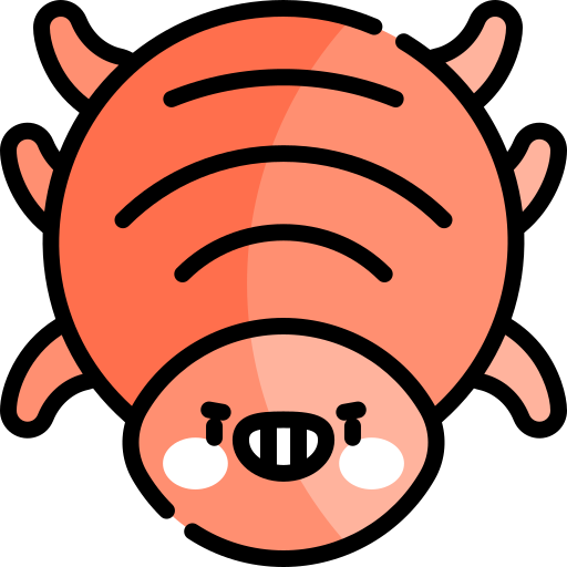 イエダニ Kawaii Lineal color icon