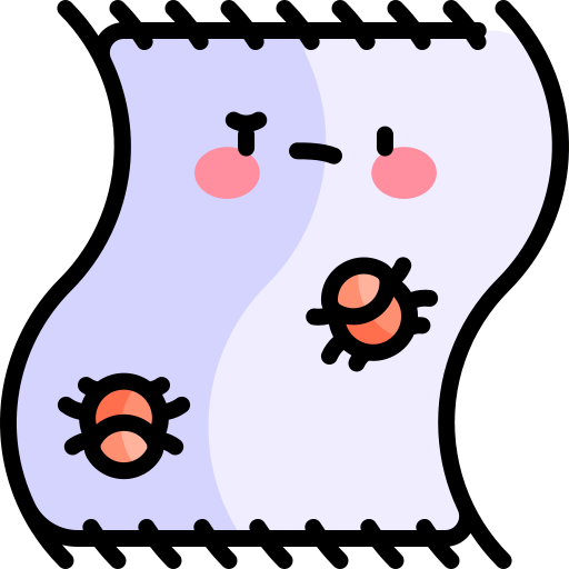 Dust mite Kawaii Lineal color icon