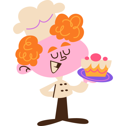 Confectioner Retro cartoon Flat icon