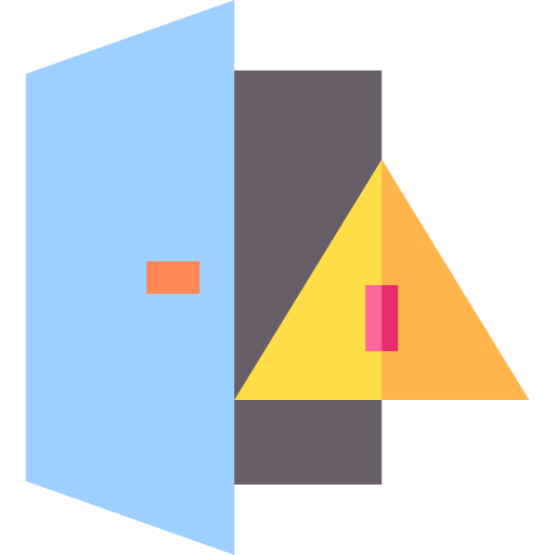 Открытая дверь Basic Straight Flat иконка