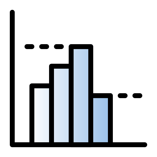 Диаграмма Generic gradient lineal-color иконка