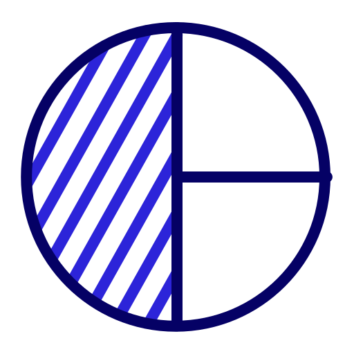 Круговая диаграмма Generic color outline иконка