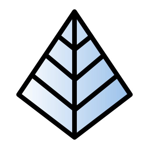 piramidediagram Generic gradient lineal-color icoon