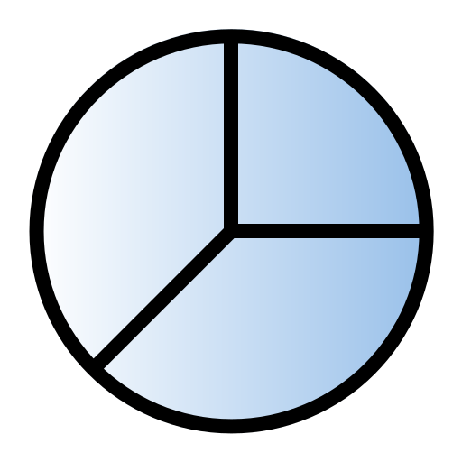 gráfico circular Generic gradient lineal-color icono