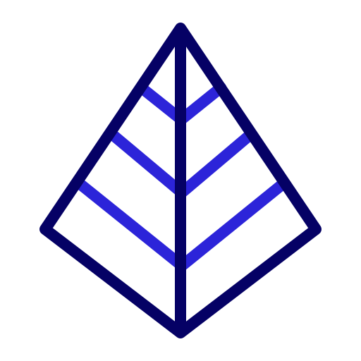 piramidediagram Generic color outline icoon