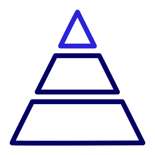 피라미드형 차트 Generic color outline icon