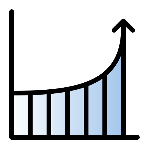 차트 Generic gradient lineal-color icon