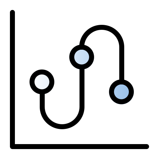 grafico Generic gradient lineal-color icona