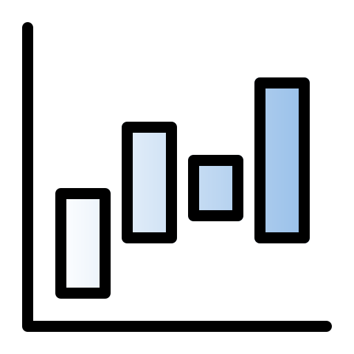Диаграмма Generic gradient lineal-color иконка