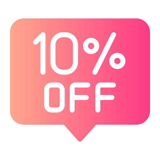 10 percent Generic gradient fill icon