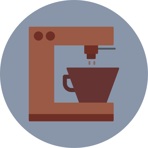macchina per il caffè Generic color fill icona